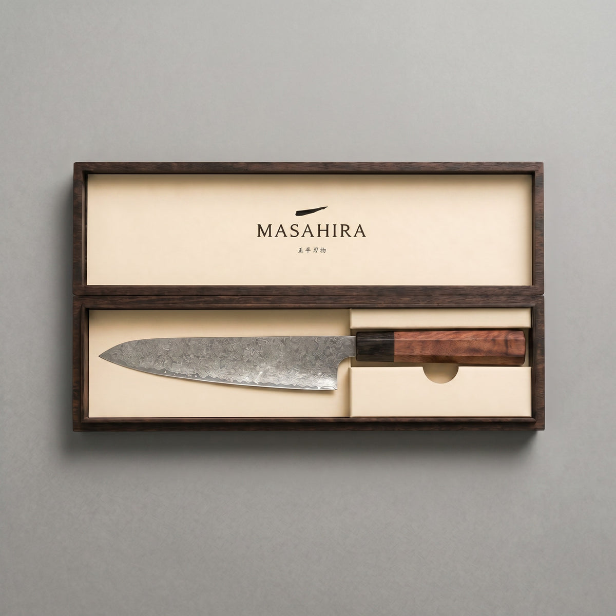Masahira Hand-Forged Damascus Chef Knife