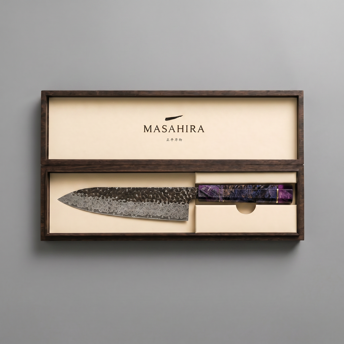 Masahira Hand-Forged 67-Layer Damascus Chef Knife (8 in)