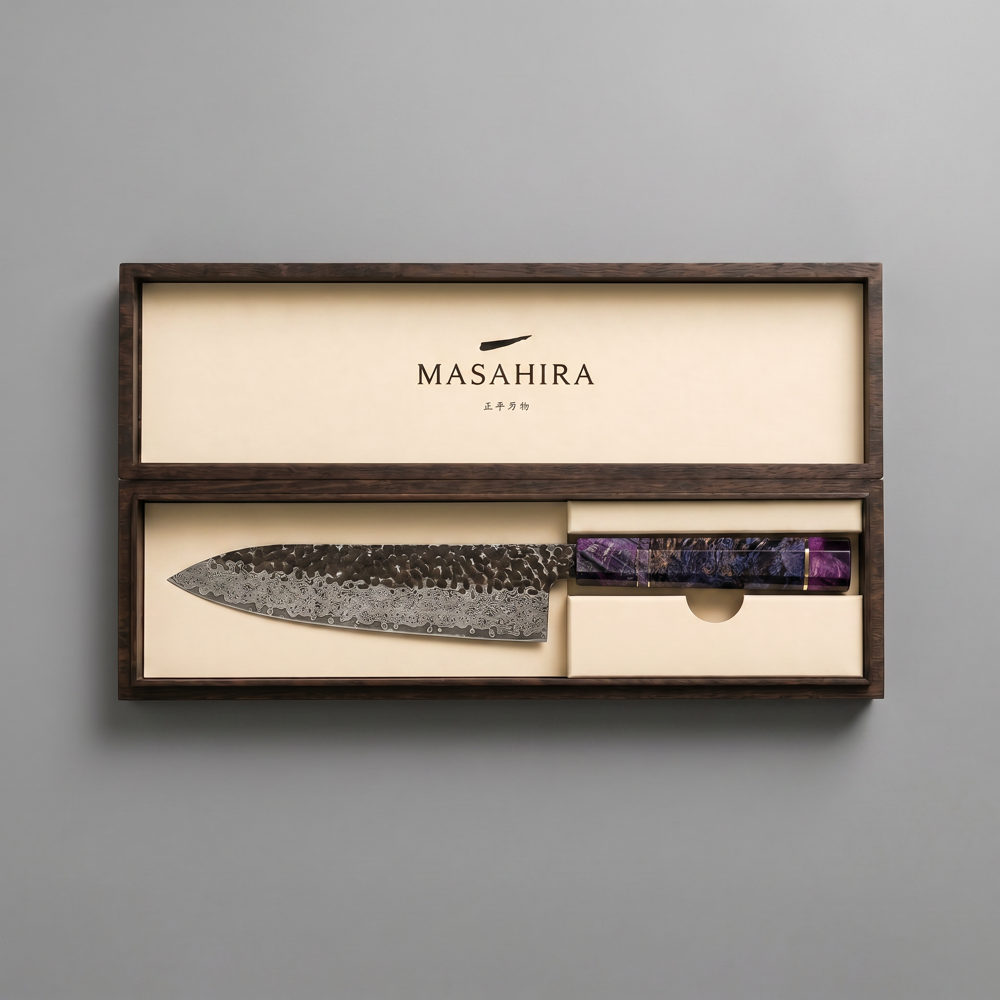 Masahira Hand-Forged 67-Layer Damascus Chef Knife (8 in)