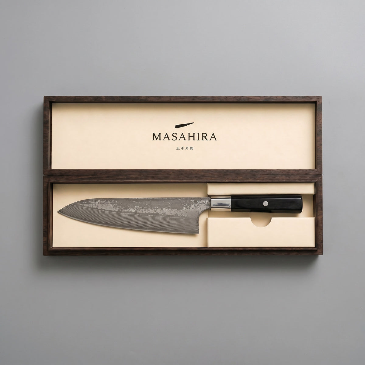 Masahira Hand-Forged Damascus Chef Knife
