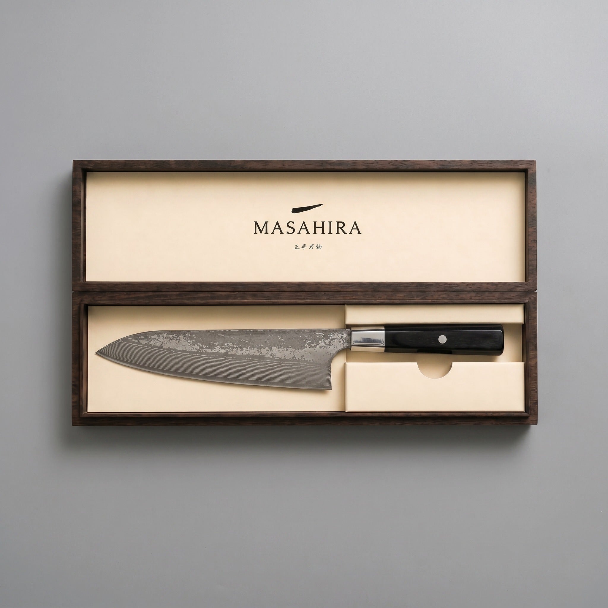 Masahira Hand-Forged Damascus Chef Knife