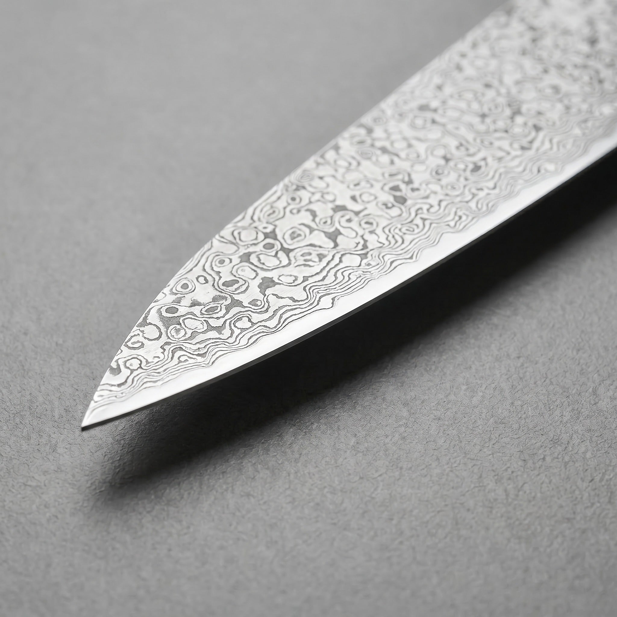 Masahira Hand-Forged Damascus Gyuto Chef Knife — Red Handle (8.2 in)