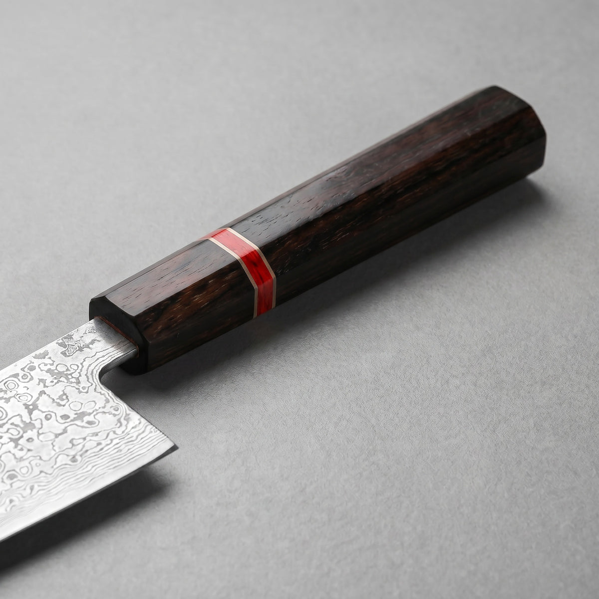 Masahira Hand-Forged Damascus Gyuto Chef Knife — Red Handle (8.2 in)