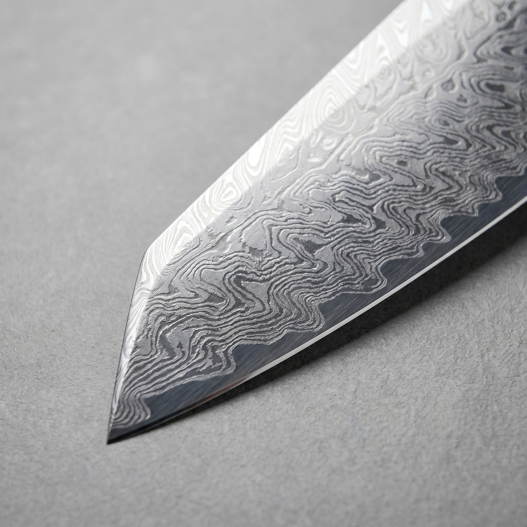 Masahira Damascus-Pattern Chef Knife — Ivory Handle (8 in)