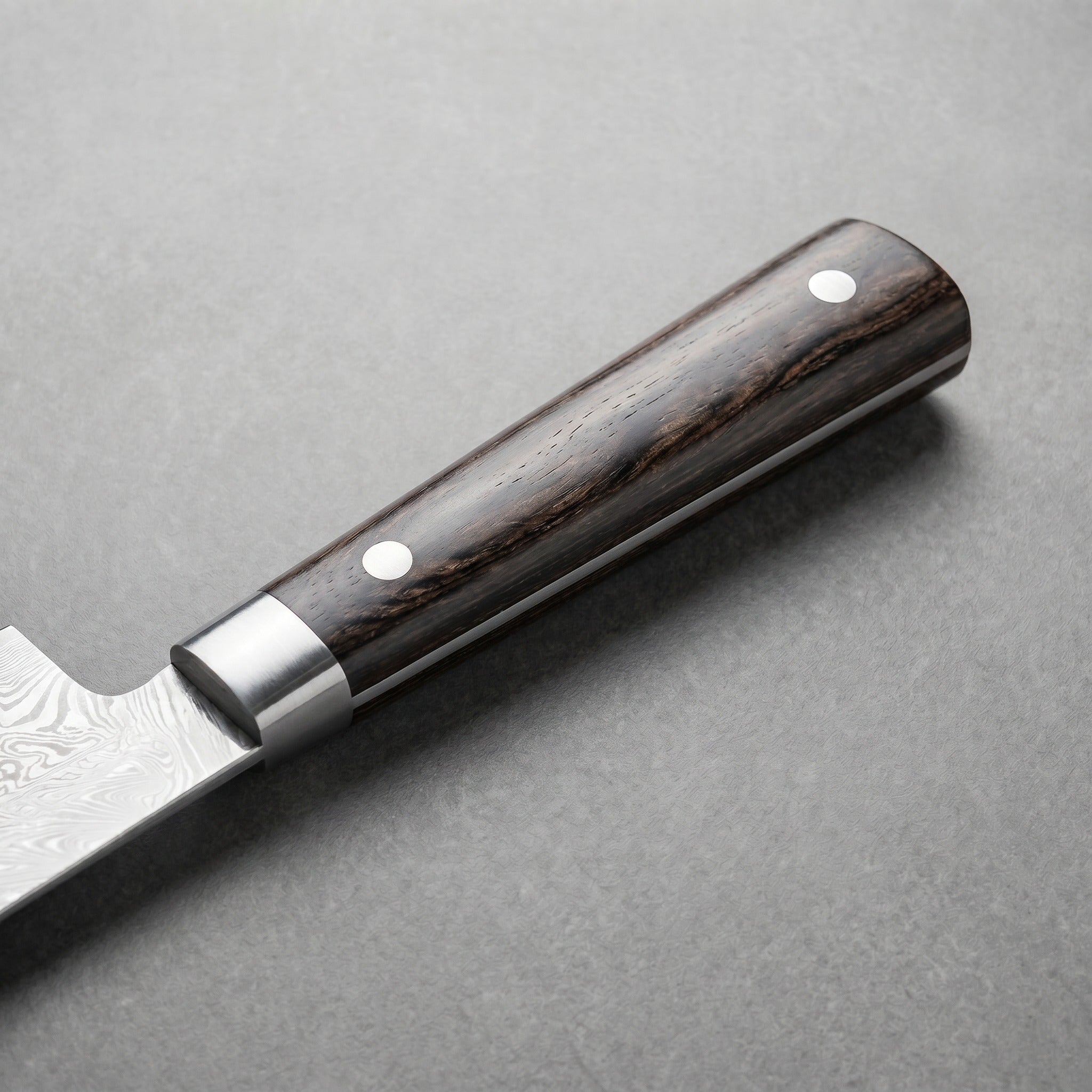 Masahira Damascus-Pattern Chef Knife — Ivory Handle (8 in)