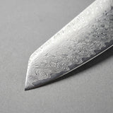 Masahira Damascus-Pattern Chef Knife — Blue Handle (8 in)