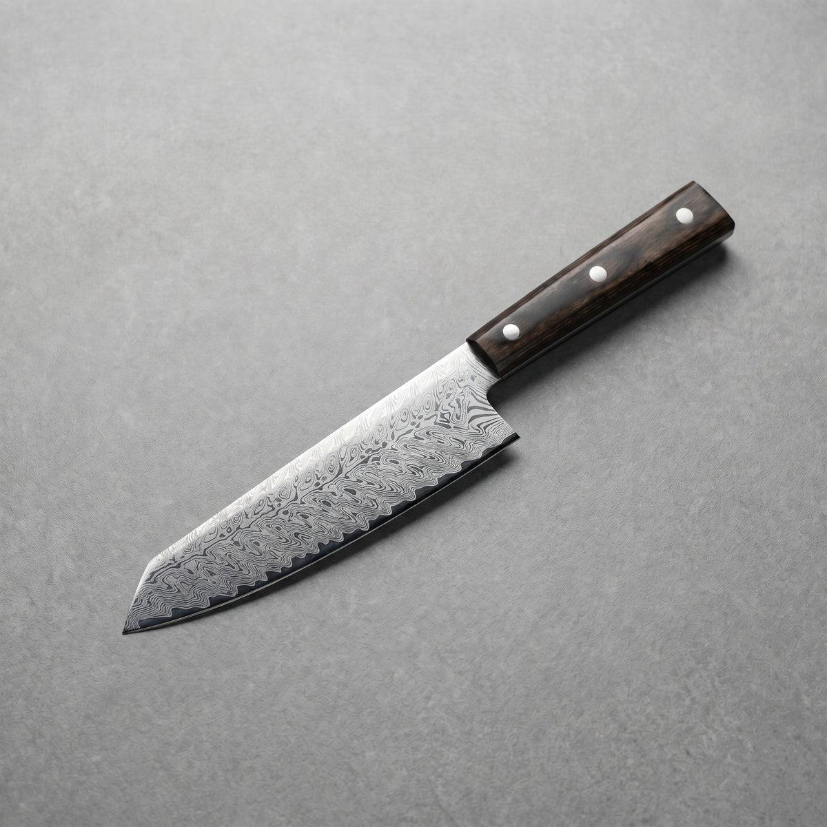 Masahira Damascus-Pattern Chef Knife — Rosewood Handle (8 in)