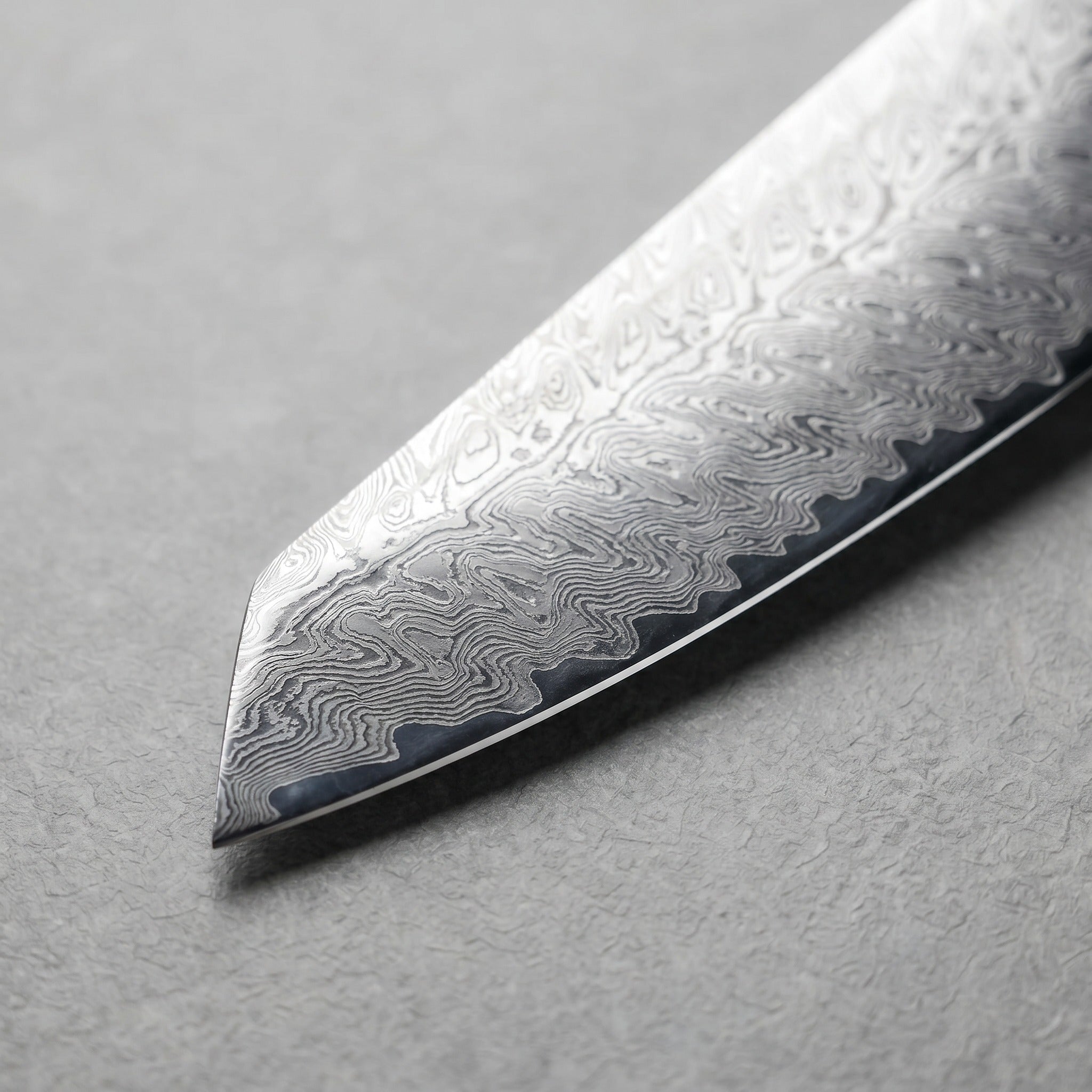 Masahira Damascus-Pattern Chef Knife — Rosewood Handle (8 in)