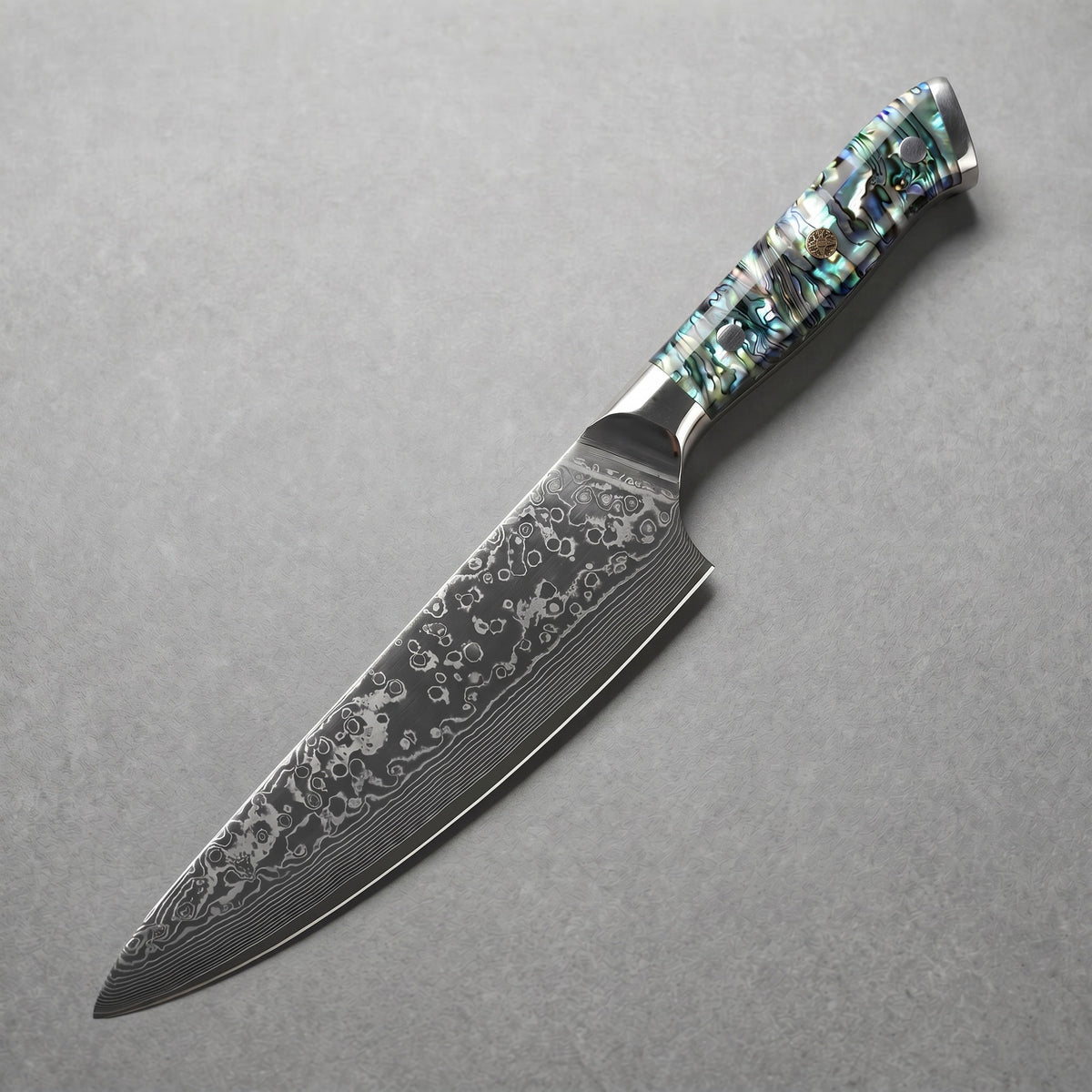 Masahira Abalone Damascus Chef Knife
