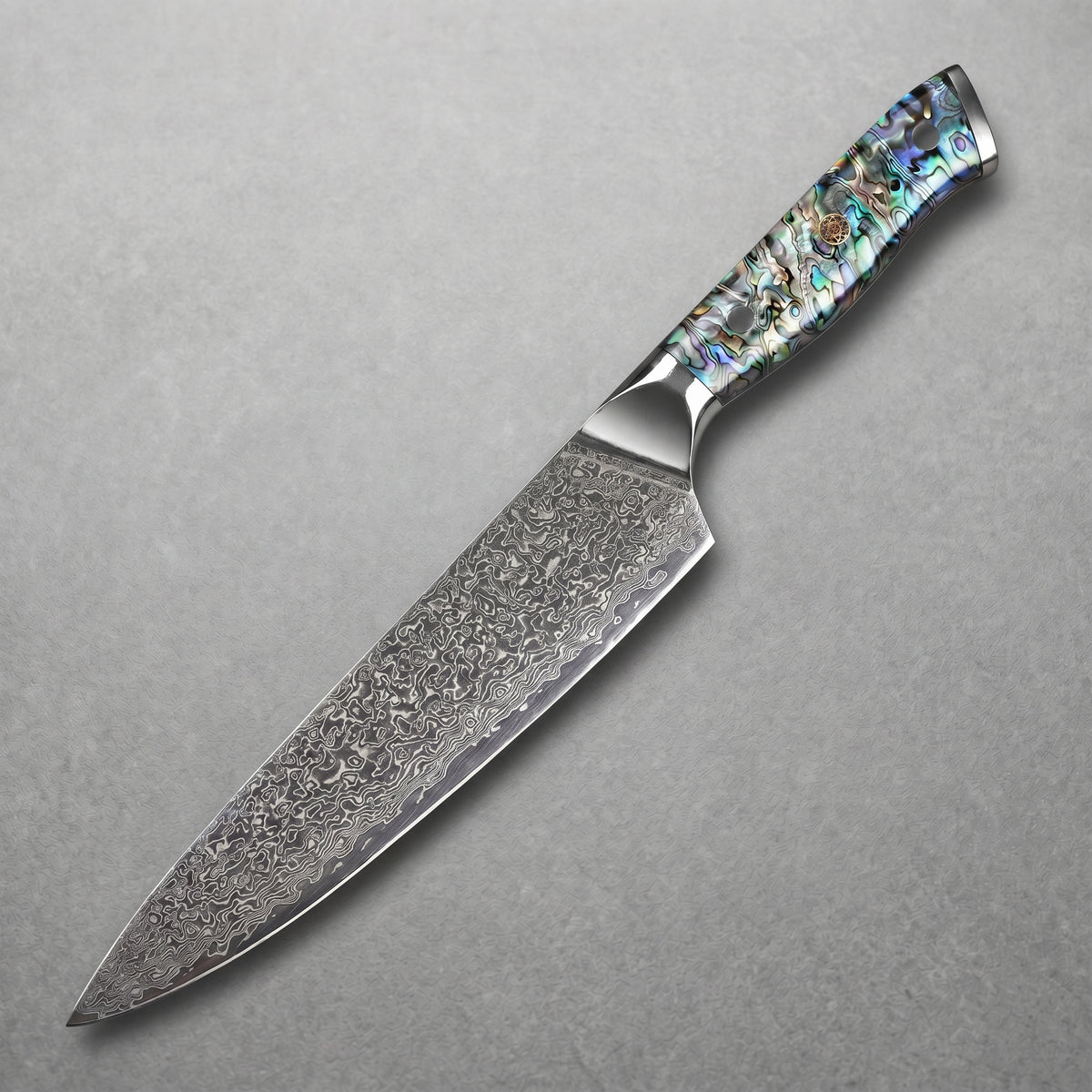 Masahira 67-Layer Abalone Damascus Chef Knife