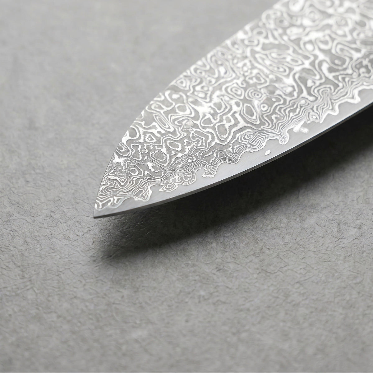 Masahira Damascus Chef Knife — High-Carbon Core, Stabilized Wood Handle