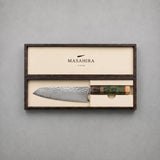 Masahira VG10 Damascus Chef Knife — 67-Layer, Stabilized Wood Handle (8 in)