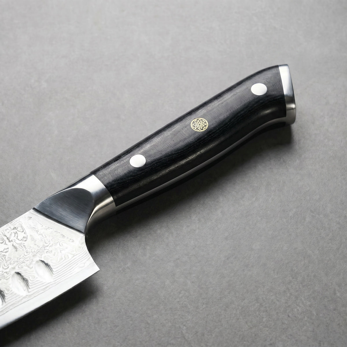 Masahira 67-Layer G10 Damascus Santoku Knife (7 in)