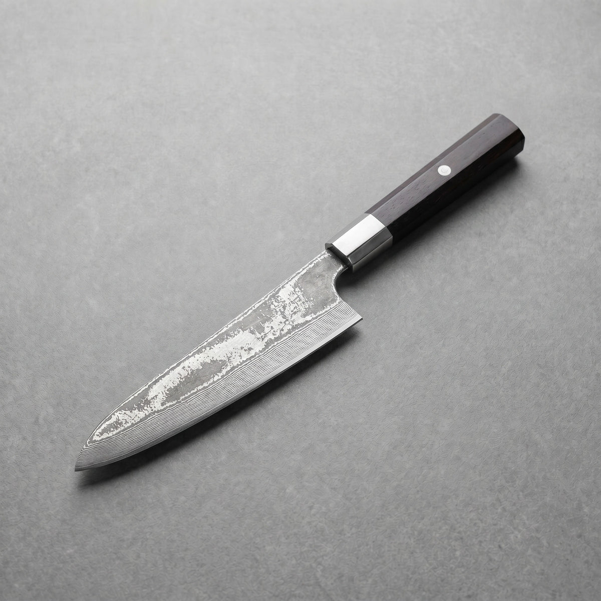 Masahira Hand-Forged Damascus Santoku Knife