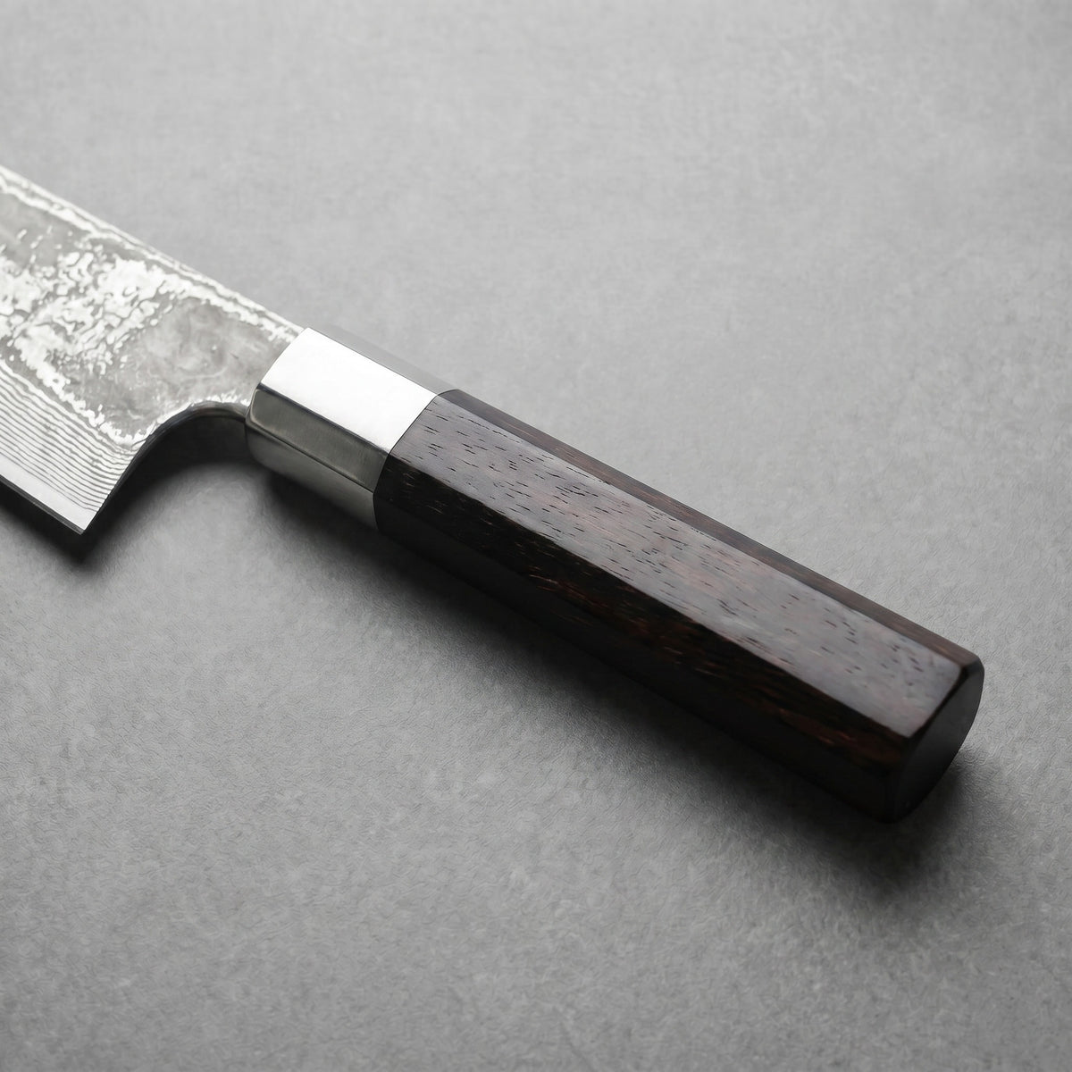 Masahira Hand-Forged Damascus Santoku Knife
