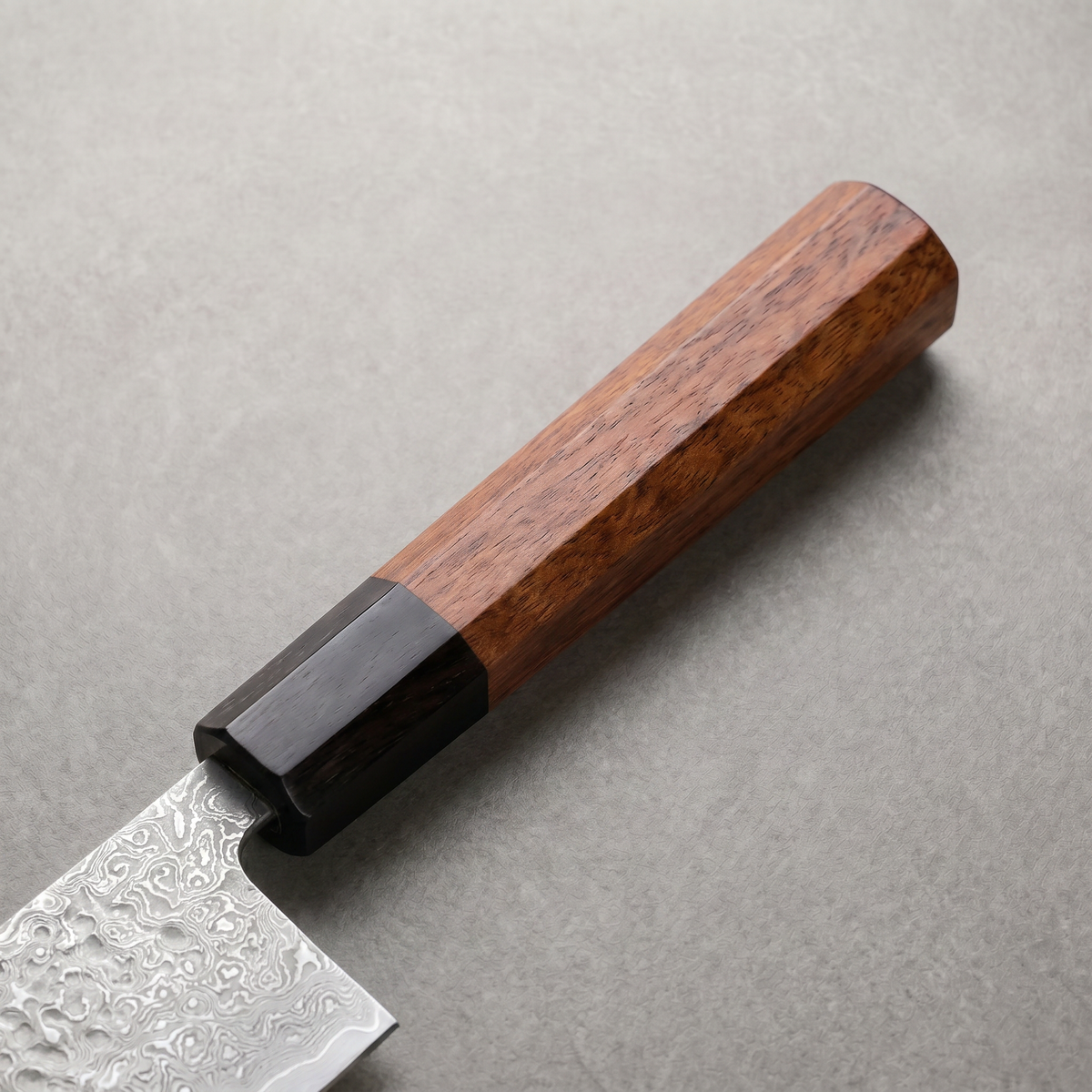 Masahira Hand-Forged Damascus Santoku Knife