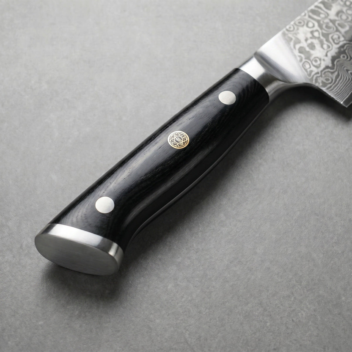 Masahira Santoku Knife — 67-Layer Damascus, High-Carbon Core (7 in)