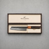 Masahira Damascus Kiritsuke Chef Knife — Hand-Forged (8.2 in)