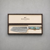 Masahira 67-Layer Abalone Damascus Cleaver Knife