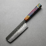Masahira Hand-Forged 67-Layer Damascus Nakiri Knife