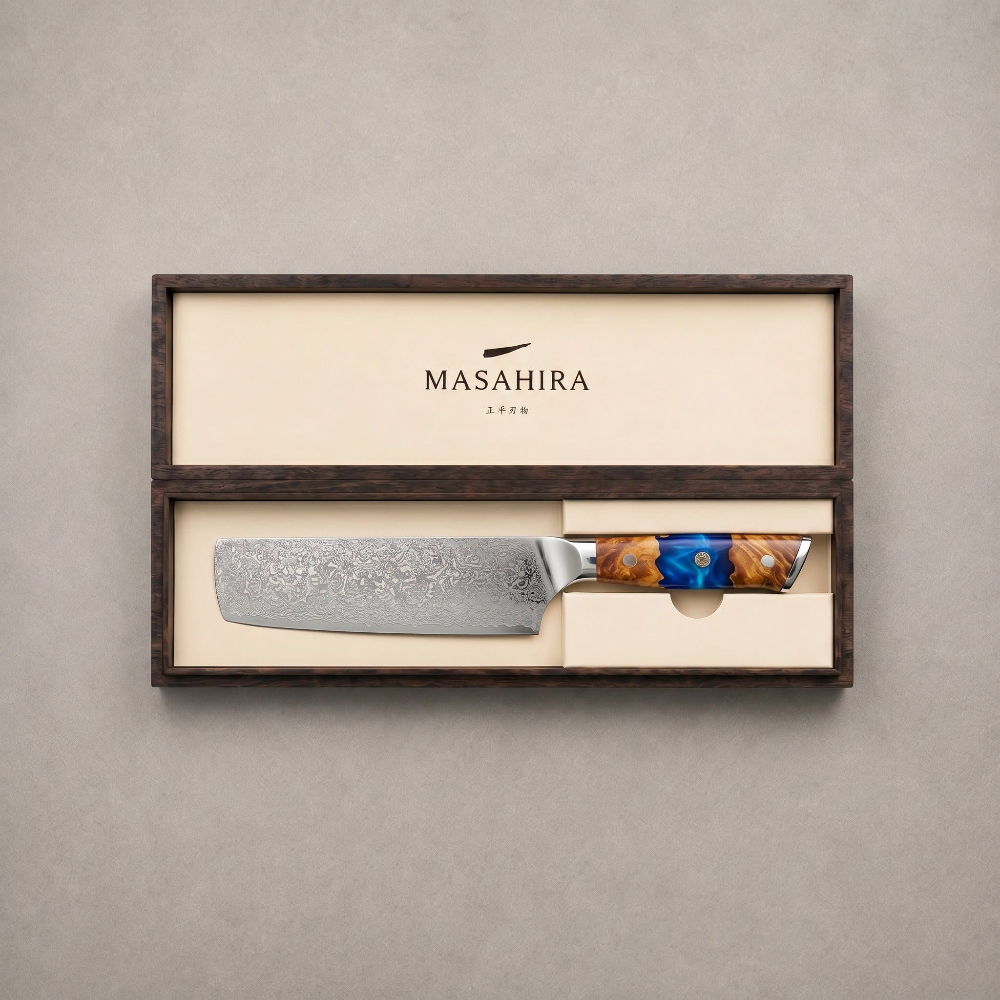 Masahira VG10 67-Layer Damascus Nakiri Knife