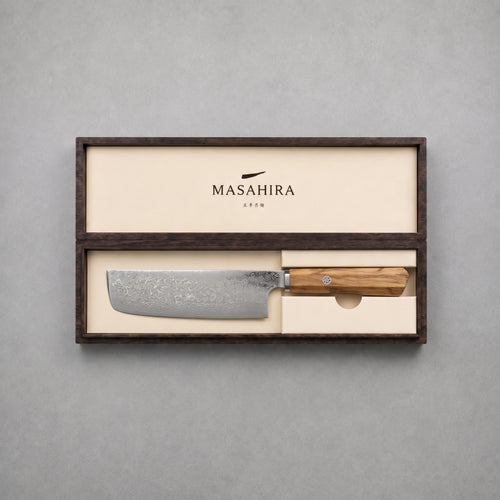 Masahira 67-Layer Damascus Nakiri Knife
