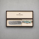 Masahira Abalone Damascus Nakiri Knife