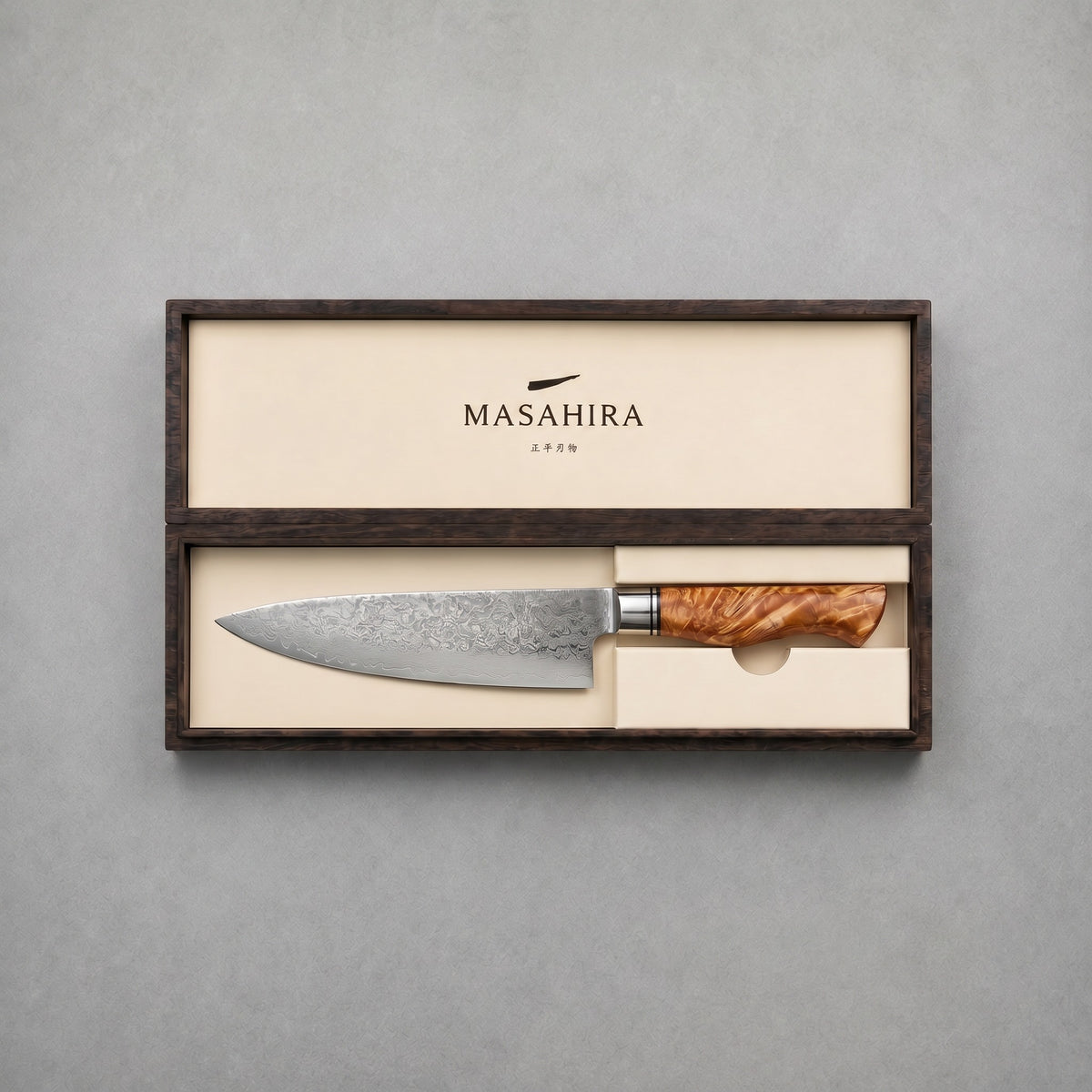 Masahira 67-Layer Damascus Chef Knife