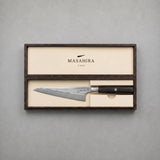Masahira Hand-Forged Damascus Honesuki Knife