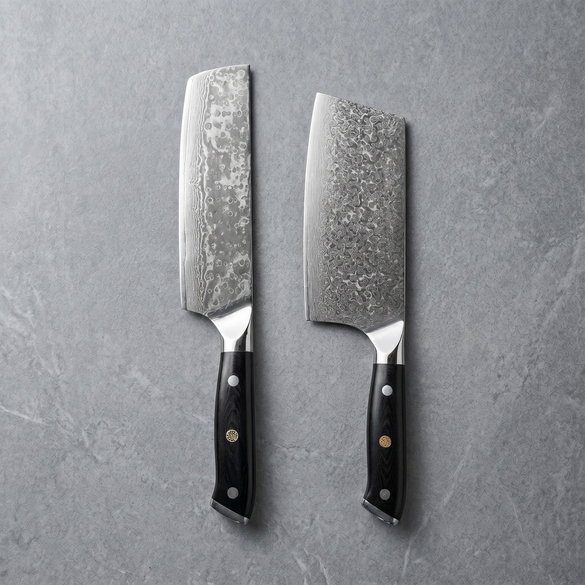 Masahira Kurogane Knife Set — G10 67-Layer Damascus