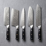 Masahira Kurogane Knife Set — G10 67-Layer Damascus