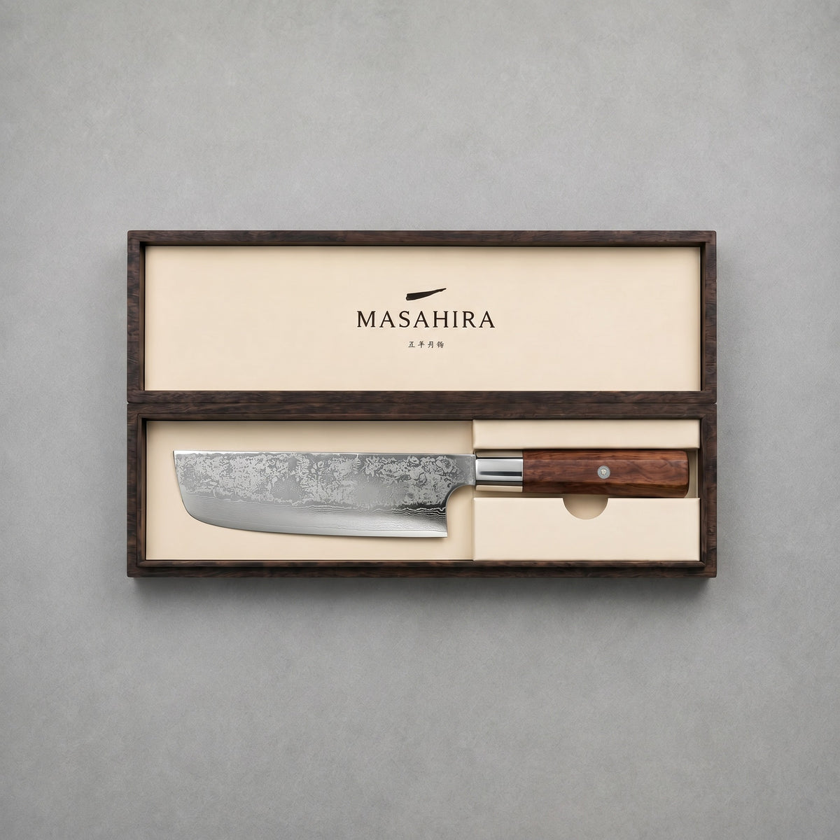 Masahira Nakiri Vegetable Knife — Hand-Forged (6.5 in)