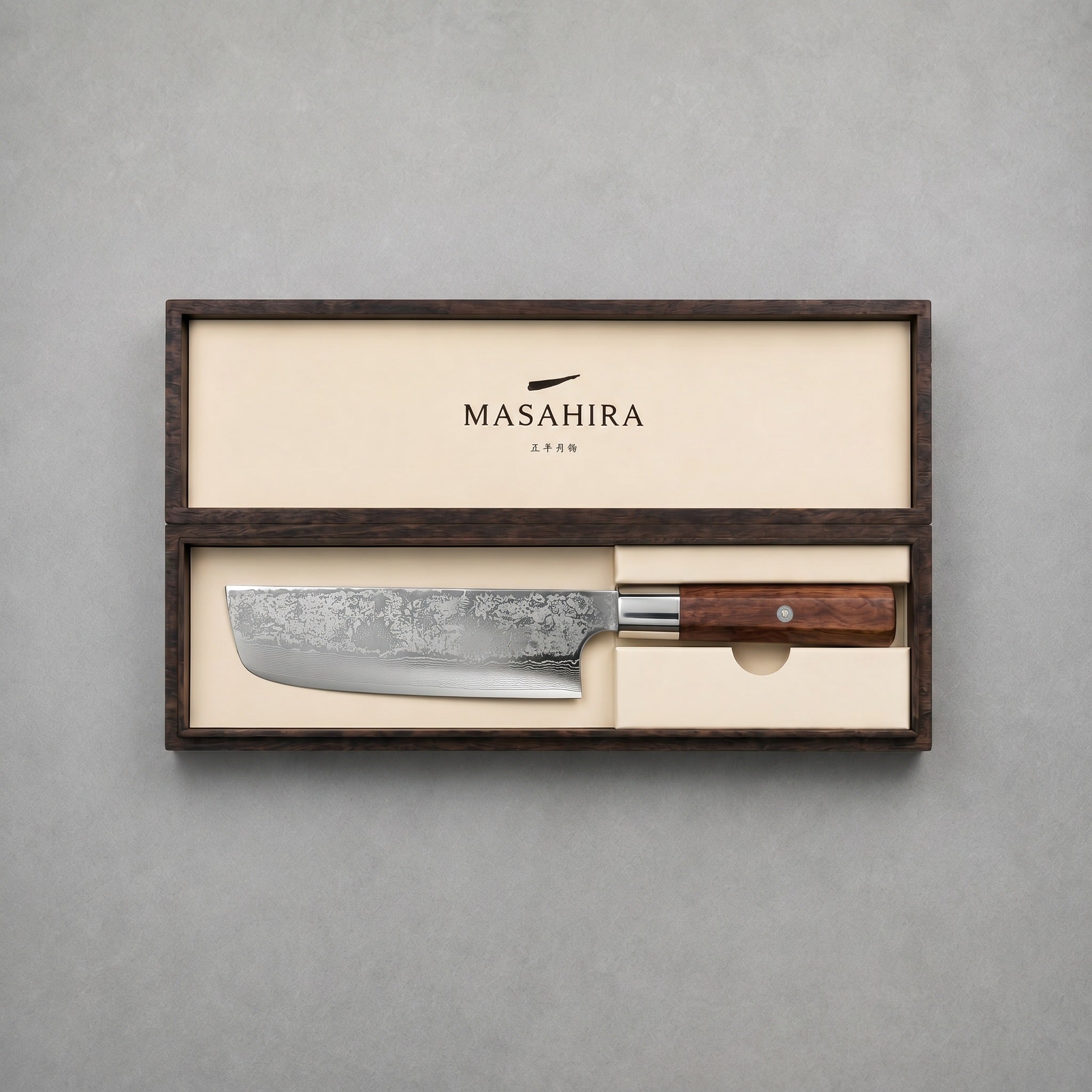 Masahira Nakiri Vegetable Knife — Hand-Forged (6.5 in)