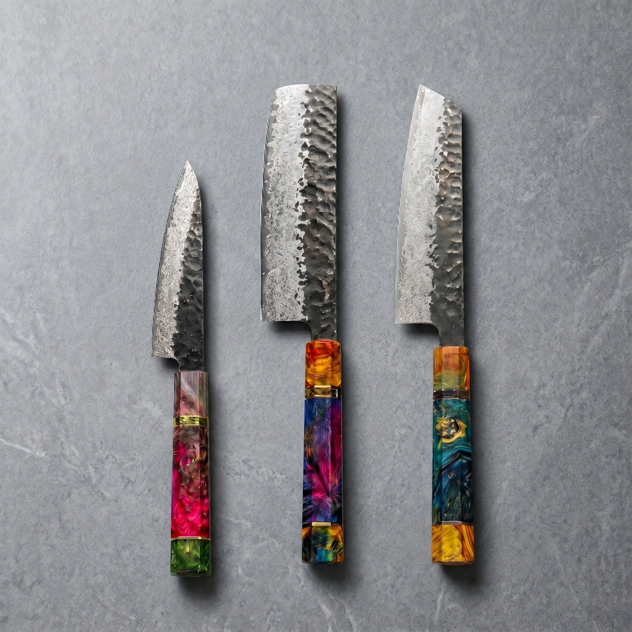 Takumi Series Knife Trio (Gyuto, Nakiri & Petty)