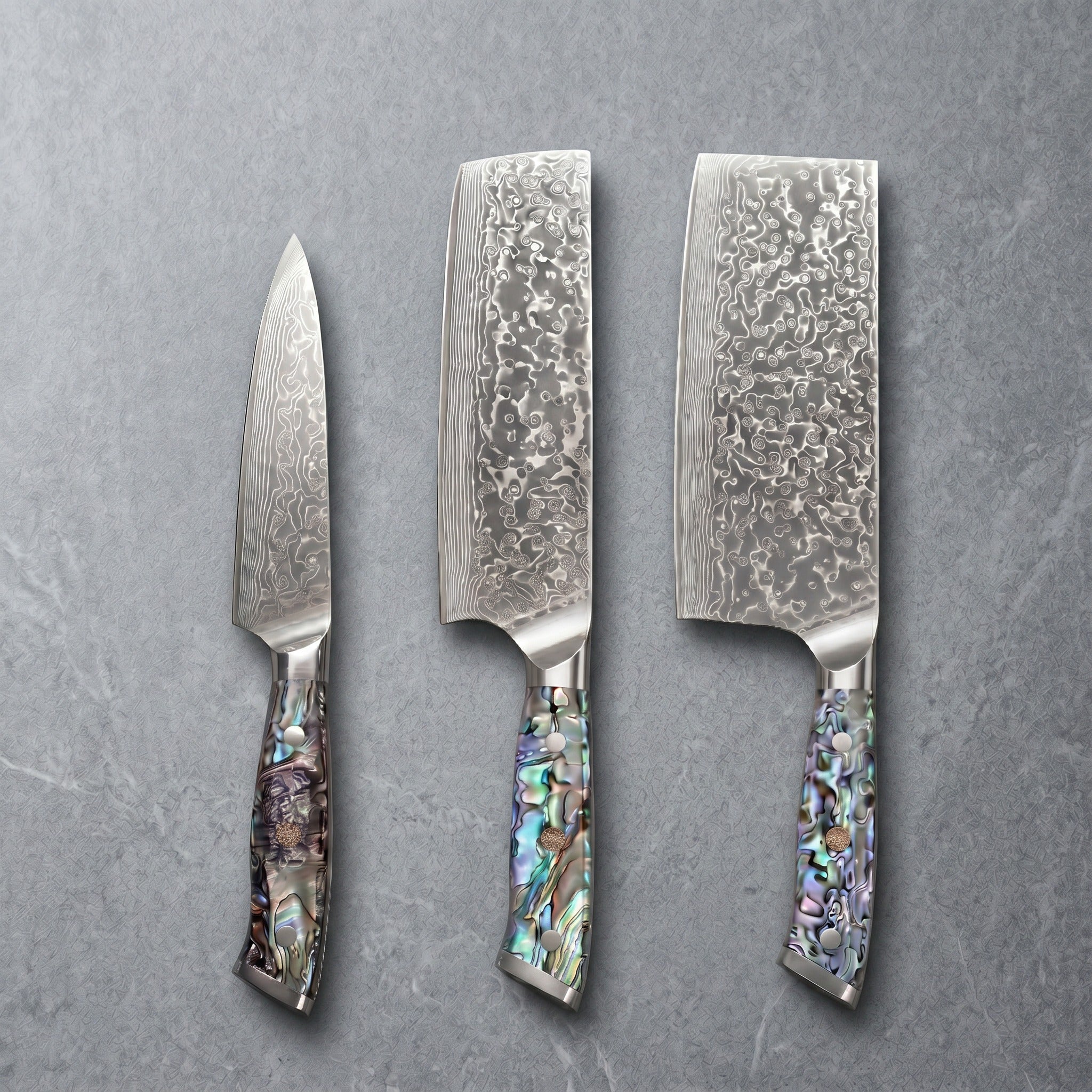 Umi Series Knife Trio (Gyuto, Nakiri & Petty)