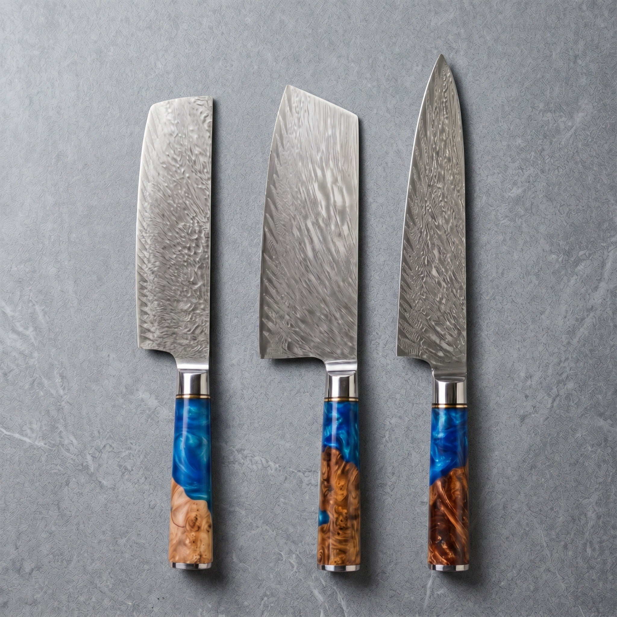 Aoi Series Knife Trio (Gyuto, Nakiri & Petty)