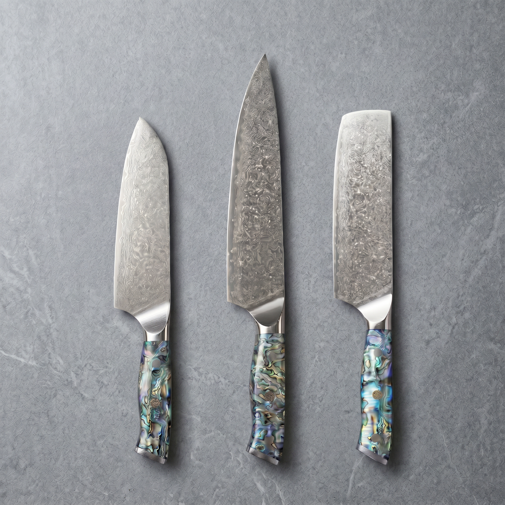 Shinju Series Knife Trio (Gyuto, Nakiri & Santoku)