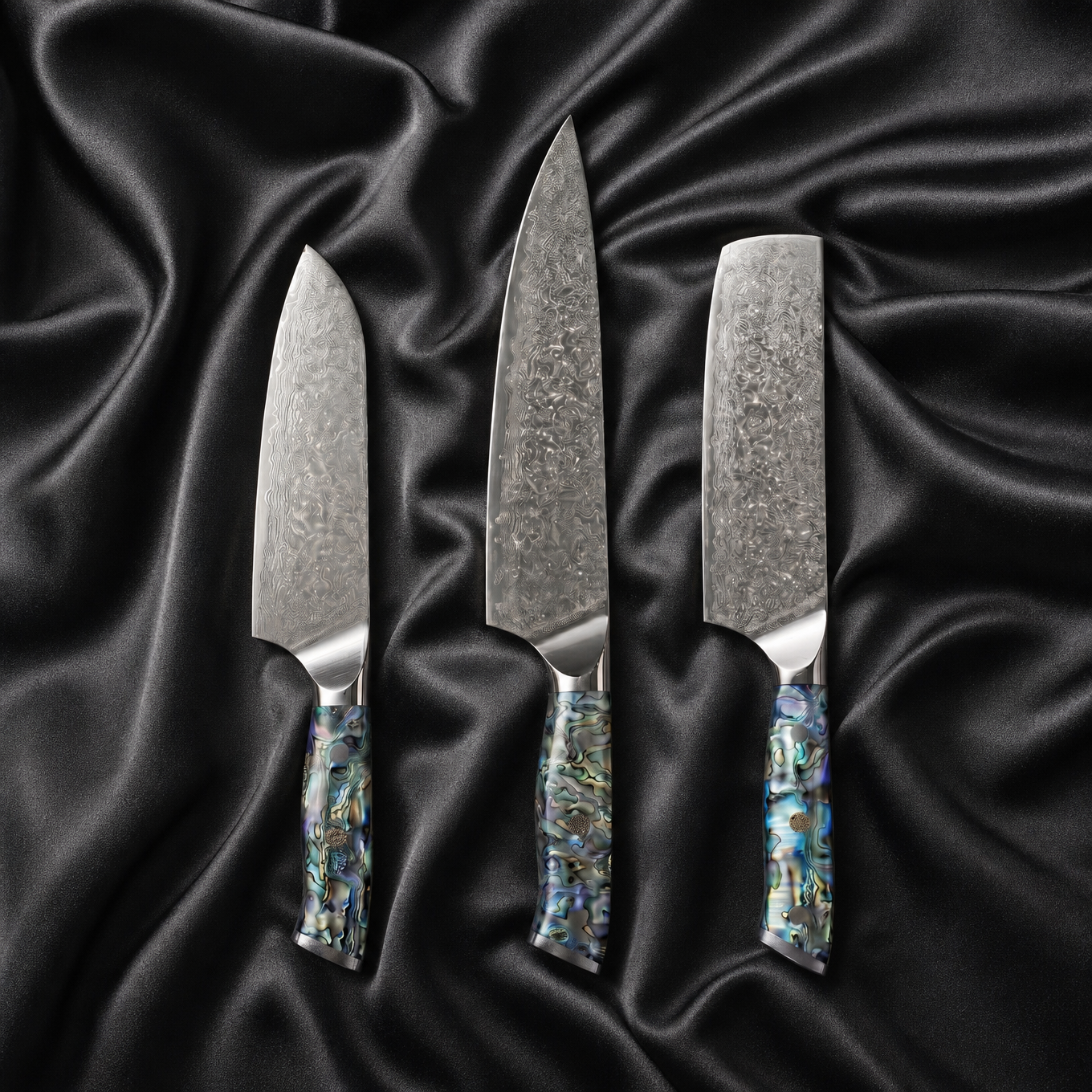 Shinju Series Knife Trio (Gyuto, Nakiri & Santoku)