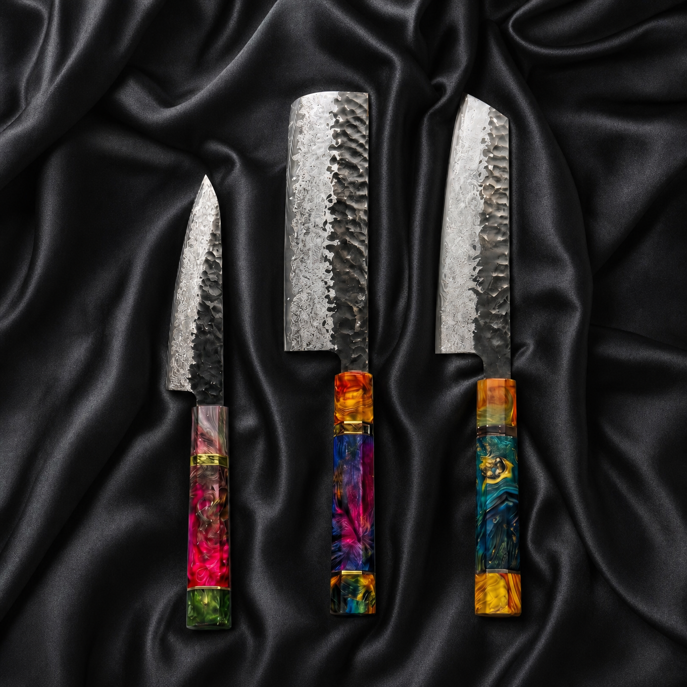 Takumi Series Knife Trio (Gyuto, Nakiri & Petty)
